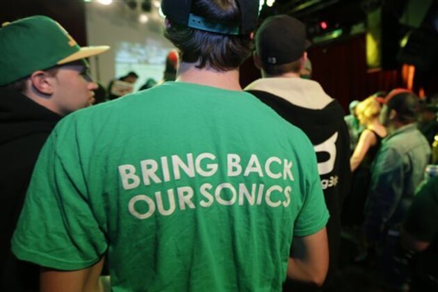 A fan wears a shirt that reads