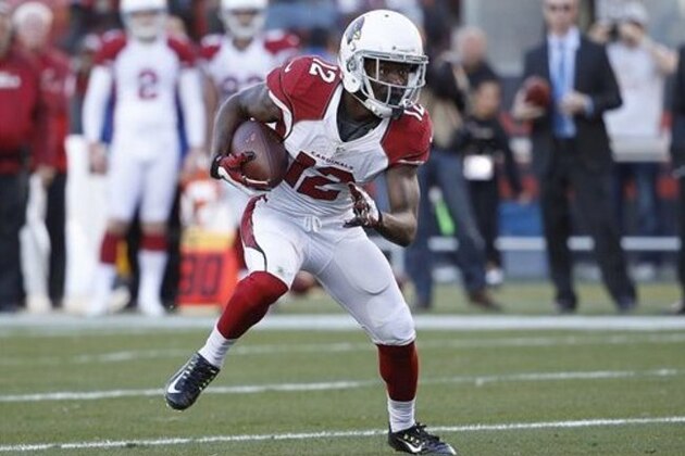Arizona Cardinals wide receiver John Brown (12) runs against the San Francisco 49ers during the second half of an NFL football game in Santa Clara, Calif., Sunday, Nov. 29, 2015. (AP Photo/Tony Avelar)
