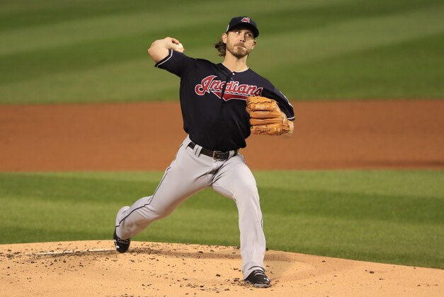 Oct 28, 2016; Chicago, IL, USA; Cleveland Indians starting pitcher Josh Tomlin (43) delivers a pitch during the first inning in game three of the 2016 World Series against the Chicago Cubs at Wrigley Field. Mandatory Credit: Tannen Maury/Pool Photo via USA TODAY Sports Oct 28, 2016; Chicago, IL, USA; Cleveland Indians starting pitcher Josh Tomlin (43) delivers a pitch during the first inning in game three of the 2016 World Series against the Chicago Cubs at Wrigley Field. Mandatory Credit: Tannen Maury/Pool Photo via USA TODAY Sports