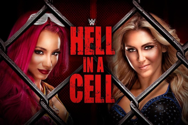 Sasha Banks and Charlotte are featured on the Hell in a Cell poster.