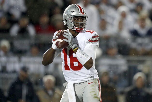 STATE COLLEGE, PA - OCTOBER 22:  J.T. Barrett