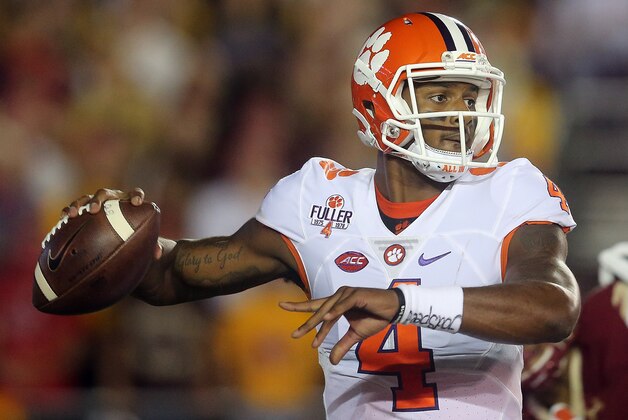 CHESTNUT HILL, MA - OCTOBER 07: Deshaun Watson