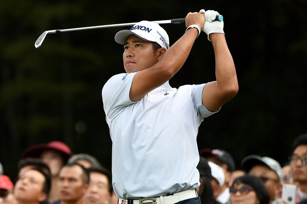 SHANGHAI, CHINA - OCTOBER 30:  Hideki Matsuyama of Japan hits his tee shot on the 17th hole during day four of the WGC - HSBC Champions at Sheshan International Golf Club on October 30, 2016 in Shanghai, China.  (Photo by Ross Kinnaird/Getty Images)