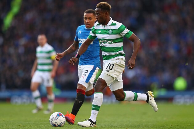 GLASGOW, SCOTLAND - OCTOBER 23:  Moussa Dembele of Celtic during the Betfred Cup Semi-Final match between Rangers and Celtic at Hampden Park on October 23, 2016 in Glasgow, Scotland.  (Photo by Michael Steele/Getty Images)