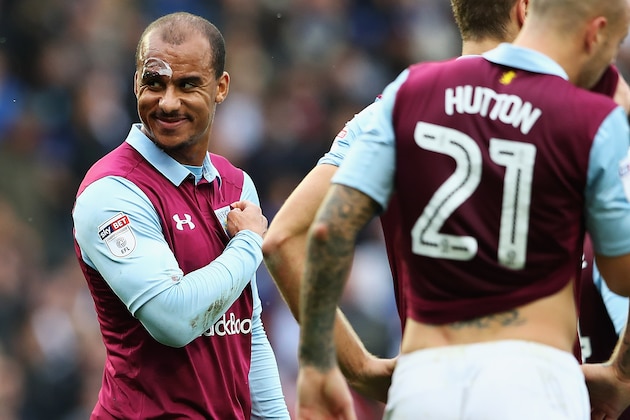 BIRMINGHAM, ENGLAND - OCTOBER 30:  Gabriel Agbonlahor of Aston Villa looks on during the Sky Bet Championship match between Birmingham City and Aston Villa at St Andrews (stadium) on October 30, 2016 in Birmingham, England.  (Photo by Matthew Lewis/Getty Images)