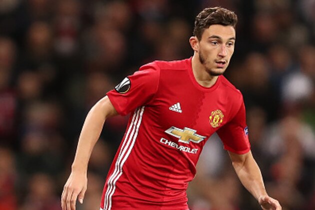 MANCHESTER, ENGLAND - OCTOBER 20:  Matteo Darmian of Manchester United in action during the UEFA Europa League match between Manchester United FC and Fenerbahce SK at Old Trafford on October 20, 2016 in Manchester, England.  (Photo by James Baylis - AMA/Getty Images)