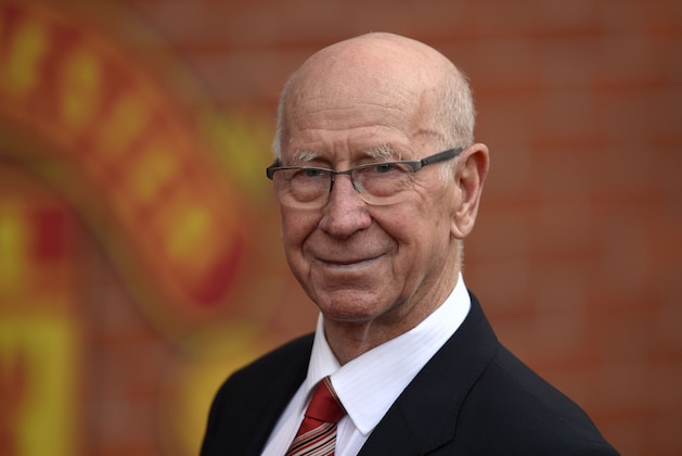 Manchester United's English former player Bobby Charlton poses for a photograph before the English Premier League football match between Manchester United and Everton at Old Trafford in Manchester, north west England, on April 3, 2016.
Manchester United have renamed the south stand at Old Trafford in honour of club great Bobby Charlton. A key member of the England team that won the 1966 World Cup, the 78-year-old Charlton scored a club record 249 goals in 758 appearances for United from 1956 to 1973.
 / AFP / OLI SCARFF / RESTRICTED TO EDITORIAL USE. No use with unauthorized audio, video, data, fixture lists, club/league logos or 'live' services. Online in-match use limited to 75 images, no video emulation. No use in betting, games or single club/league/player publications.  /         (Photo credit should read OLI SCARFF/AFP/Getty Images)