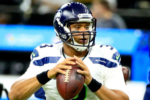 Oct 30, 2016; New Orleans, LA, USA; Seattle Seahawks quarterback Russell Wilson (3) throws a pass before a game against the New Orleans Saints at the Mercedes-Benz Superdome. Mandatory Credit: Derick E. Hingle-USA TODAY Sports