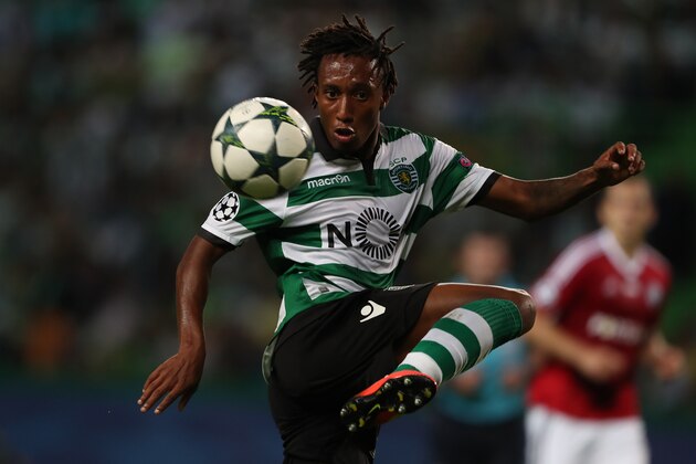 LISBON, PORTUGAL - SEPTEMBER 27:  Sporting CP's forward Gelson Martins from Portugal  during the Sporting Clube de Portugal v Legia Warszawa - UEFA Champions League round two match at Estadio Jose Alvalade on September 27, 2016 in Lisbon, Portugal.  (Photo by Carlos Rodrigues/Getty Images)