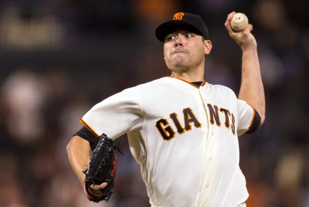 Sep 27, 2016; San Francisco, CA, USA; San Francisco Giants starting pitcher Matt Moore (45) pitches against the Colorado Rockies in the first inning at AT&T Park. Mandatory Credit: John Hefti-USA TODAY Sports