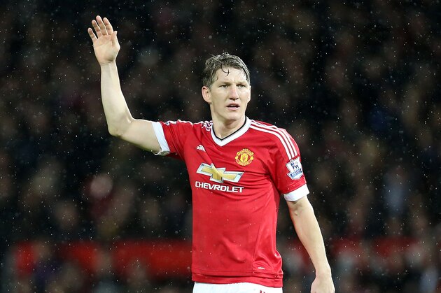 MANCHESTER, ENGLAND - JANUARY 02: Bastian Schweinsteiger of Manchester United during the Barclays Premier League match between Manchester United and Swansea City at Old Trafford on January 2, 2016 in Manchester, England.  (Photo by James Baylis - AMA/Getty Images)