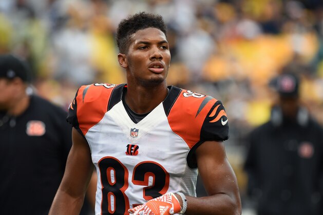 PITTSBURGH, PA - SEPTEMBER 18: Wide receiver Tyler Boyd #83 of the Cincinnati Bengals looks on from the field during a game against the Pittsburgh Steelers at Heinz Field on September 18, 2016 in Pittsburgh, Pennsylvania. The Steelers defeated the Bengals 24-16.  (Photo by George Gojkovich/Getty Images)
