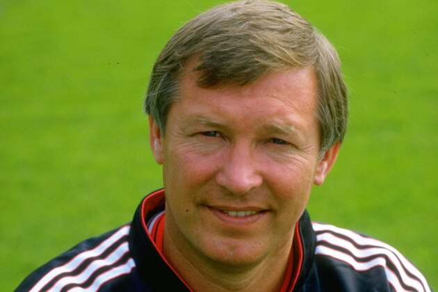 1987:  Portrait of Manchester United Manager Alex Ferguson during a photocall at Old Trafford in Manchester, England. \ Mandatory Credit: Russell  Cheyne/Allsport
