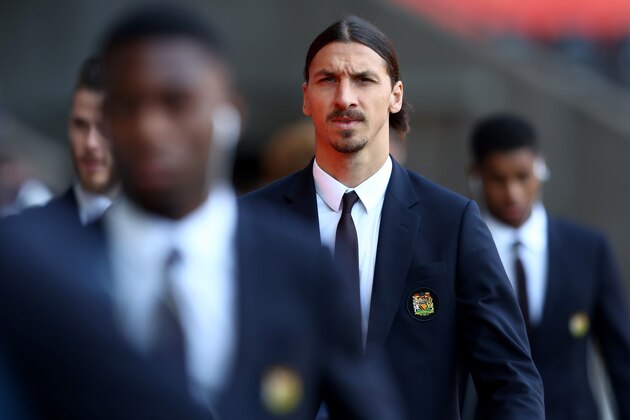 SWANSEA, WALES - NOVEMBER 06:  Zlatan Ibrahimovic of Manchester United arrives prior to the Premier League match between Swansea City and Manchester United at Liberty Stadium on November 6, 2016 in Swansea, Wales.  (Photo by Michael Steele/Getty Images)