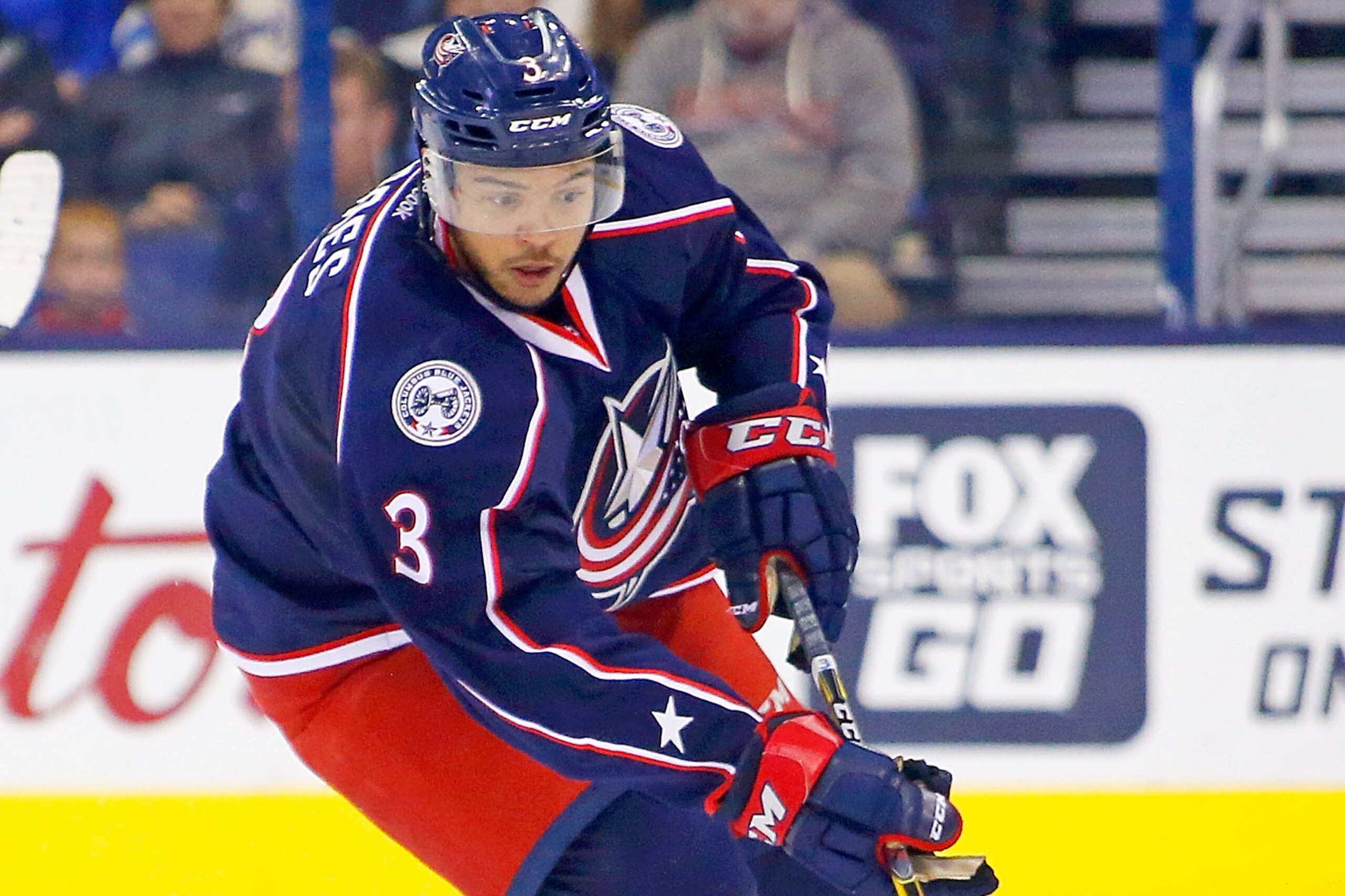 COLUMBUS, OH - NOVEMBER 4: Seth Jones #3 of the Columbus Blue Jackets controls the puck during the game against the Montreal Canadiens on November 4, 2016 at Nationwide Arena in Columbus, Ohio. (Photo by Kirk Irwin/Getty Images) COLUMBUS, OH - NOVEMBER 4: Seth Jones #3 of the Columbus Blue Jackets controls the puck during the game against the Montreal Canadiens on November 4, 2016 at Nationwide Arena in Columbus, Ohio. (Photo by Kirk Irwin/Getty Images)