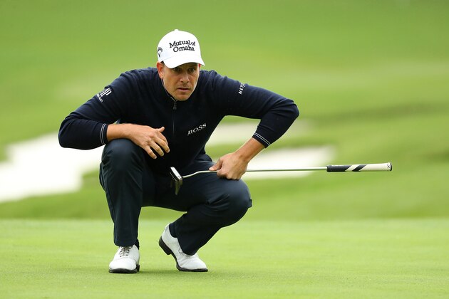 SHANGHAI, CHINA - OCTOBER 29:  Henrik Stenson of Sweden lines up on the 16th green during day three of the WGC - HSBC Champions at Sheshan International Golf Club on October 29, 2016 in Shanghai, China.  (Photo by Scott Halleran/Getty Images)