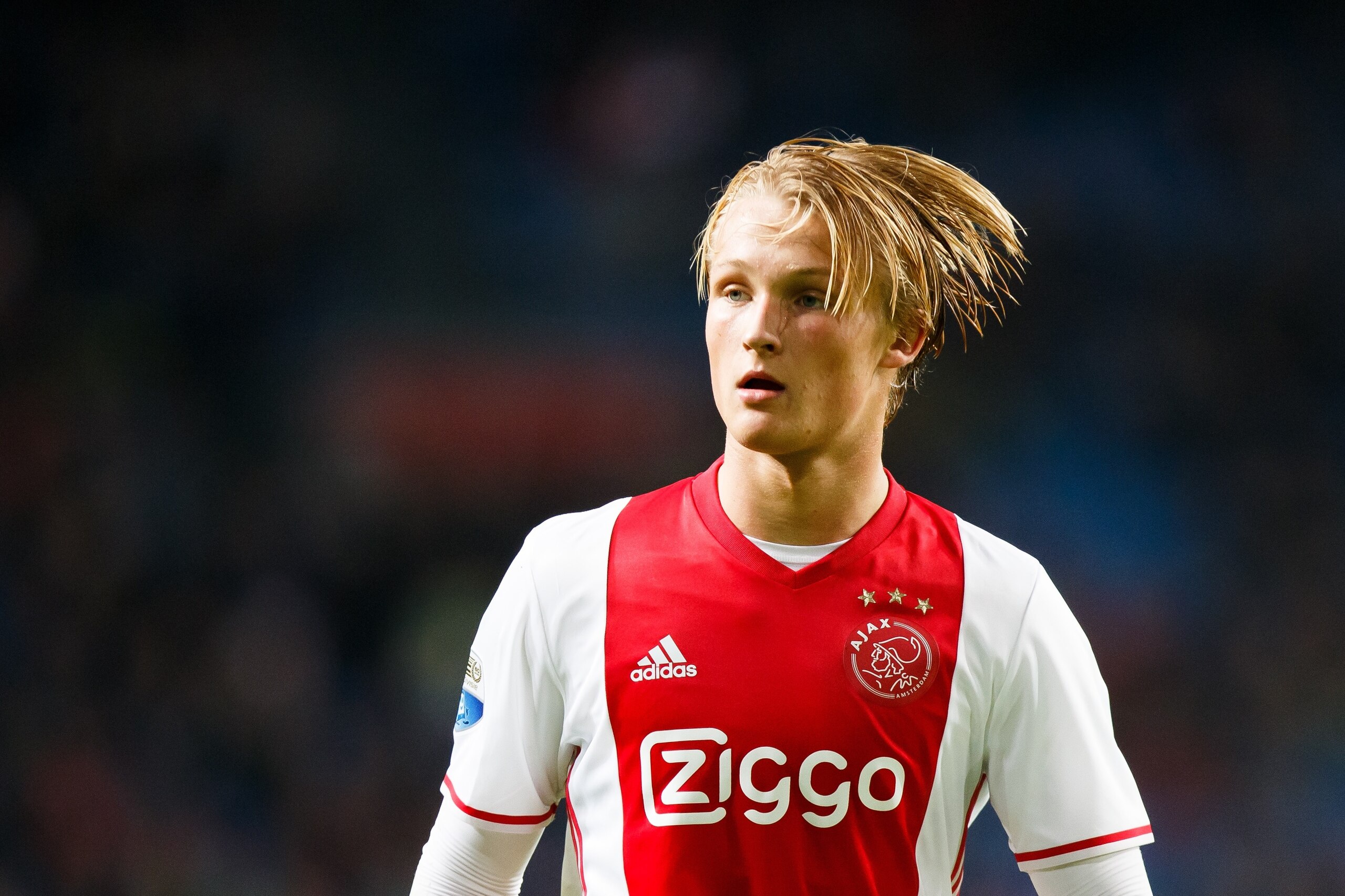 Kasper Dolberg of Ajaxduring the Dutch Eredivisie match between Ajax Amsterdam and sbv Excelsior at the Amsterdam Arena on October 29, 2016 in Amsterdam, The Netherlands(Photo by VI Images via Getty Images)