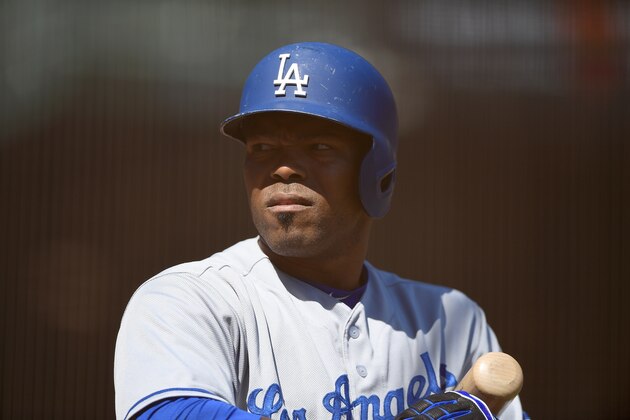 SAN FRANCISCO, CA - OCTOBER 01:  Howie Kendrick #47 of the Los Angeles Dodgers looks on from the on-deck circle against the San Francisco Giants in the top of the first inning at AT&T Park on October 1, 2016 in San Francisco, California.  (Photo by Thearon W. Henderson/Getty Images)