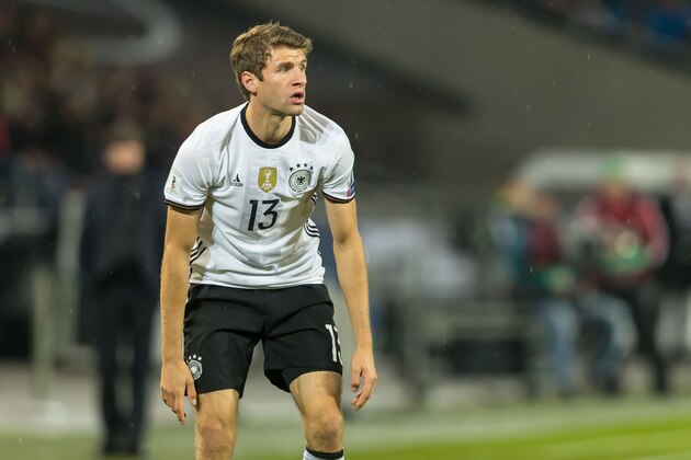 Hannover, Deutschland, 11.10.2016, WM-Qualifikation 2016/2017, Gruppe C, Deutschland - Nordirland, Thomas Mueller (GER)  (Photo by TF-Images/Getty Images)