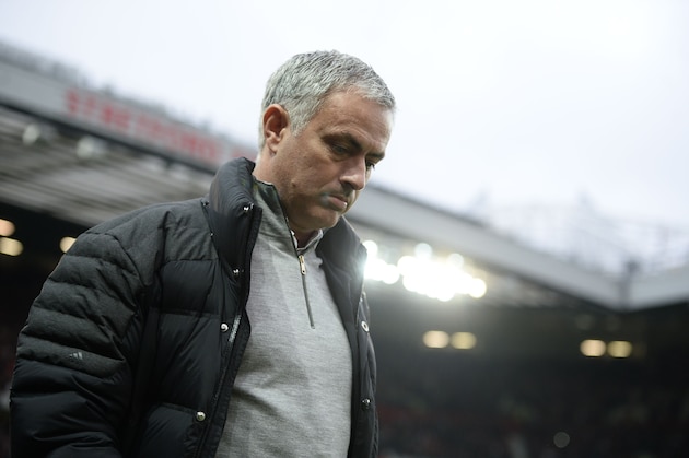 Manchester United's Portuguese manager Jose Mourinho arrives for the English Premier League football match between Manchester United and Burnley at Old Trafford in Manchester, north west England, on October 29, 2016. / AFP / OLI SCARFF / RESTRICTED TO EDITORIAL USE. No use with unauthorized audio, video, data, fixture lists, club/league logos or 'live' services. Online in-match use limited to 75 images, no video emulation. No use in betting, games or single club/league/player publications.  /         (Photo credit should read OLI SCARFF/AFP/Getty Images)
