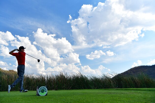SUN CITY, SOUTH AFRICA - NOVEMBER 10:  Ross Fisher of England tees off during day one of the Nedbank Golf Challenge at Gary Player CC on November 10, 2016 in Sun City, South Africa.  (Photo by Stuart Franklin/Getty Images)