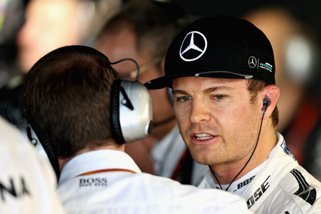 SAO PAULO, BRAZIL - NOVEMBER 11:  Nico Rosberg of Germany and Mercedes GP in the garage during practice for the Formula One Grand Prix of Brazil at Autodromo Jose Carlos Pace on November 11, 2016 in Sao Paulo, Brazil.  (Photo by Mark Thompson/Getty Images)