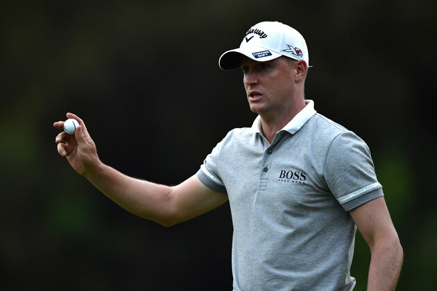SUN CITY, SOUTH AFRICA - NOVEMBER 11:  Alex Noren of Sweden reacts on the 18th hole during day two of the Nedbank Golf Challenge at Gary Player CC on November 11, 2016 in Sun City, South Africa.  (Photo by Stuart Franklin/Getty Images)