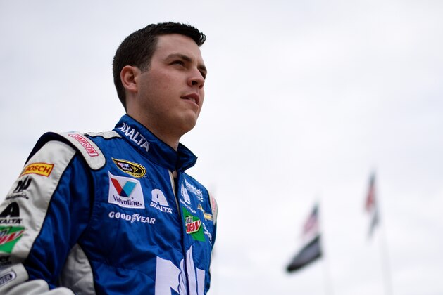 FORT WORTH, TX - NOVEMBER 05: Alex Bowman, driver of the #88 Nationwide Chevrolet, walks through the garage area during practice for the NASCAR Sprint Cup Series AAA Texas 500 at Texas Motor Speedway on November 5, 2016 in Fort Worth, Texas.  (Photo by Jared C. Tilton/Getty Images)