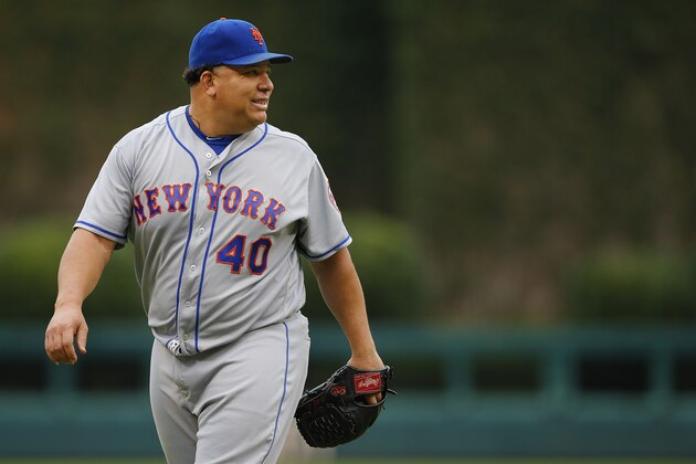 PHILADELPHIA, PA - OCTOBER 01: Bartolo Colon #40 of the New York Mets in action against the Philadelphia Phillies during a game at Citizens Bank Park on October 1, 2016 in Philadelphia, Pennsylvania. (Photo by Rich Schultz/Getty Images)
