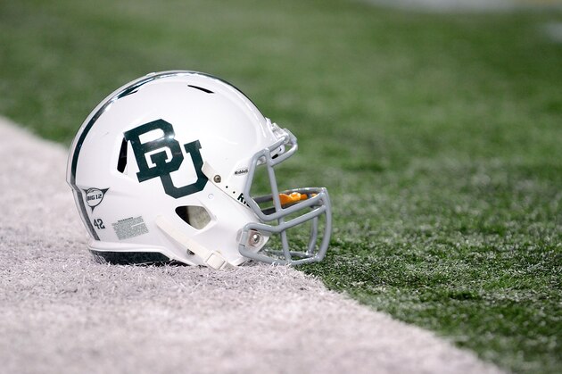 ARLINGTON, TX - NOVEMBER 26:  A Baylor Bear helmet before a game against the Texas Tech Raiders at Cowboys Stadium on November 26, 2011 in Arlington, Texas. The Baylor Bears defeated the Texas Tech Raiders 66-42.  (Photo by Sarah Glenn/Getty Images)