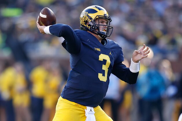 ANN ARBOR, MI - NOVEMBER 05: Wilton Speight