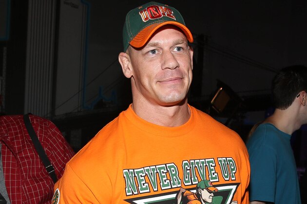 NEW YORK, NY - AUGUST 21:  WWE superstar wrestler John Cena attends the Make-A-Wish celebration event for John Cena's 500th Wish Granting Milestone at Dave & Buster's Time Square on August 21, 2015 in New York City.  (Photo by Rob Kim/Getty Images)