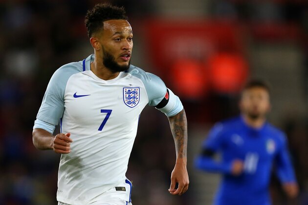 SOUTHAMPTON, ENGLAND - NOVEMBER 10: Lewis Baker of England U21 during the U21 International Friendly match between England and Italy at St Mary's Stadium on November 10, 2016 in Southampton, England. (Photo by Catherine Ivill - AMA/Getty Images)