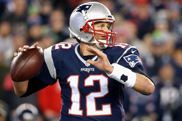 FOXBORO, MA - NOVEMBER 13:  Tom Brady #12 of the New England Patriots throws during the first quarter of a game against the Seattle Seahawks at Gillette Stadium on November 13, 2016 in Foxboro, Massachusetts.  (Photo by Jim Rogash/Getty Images)