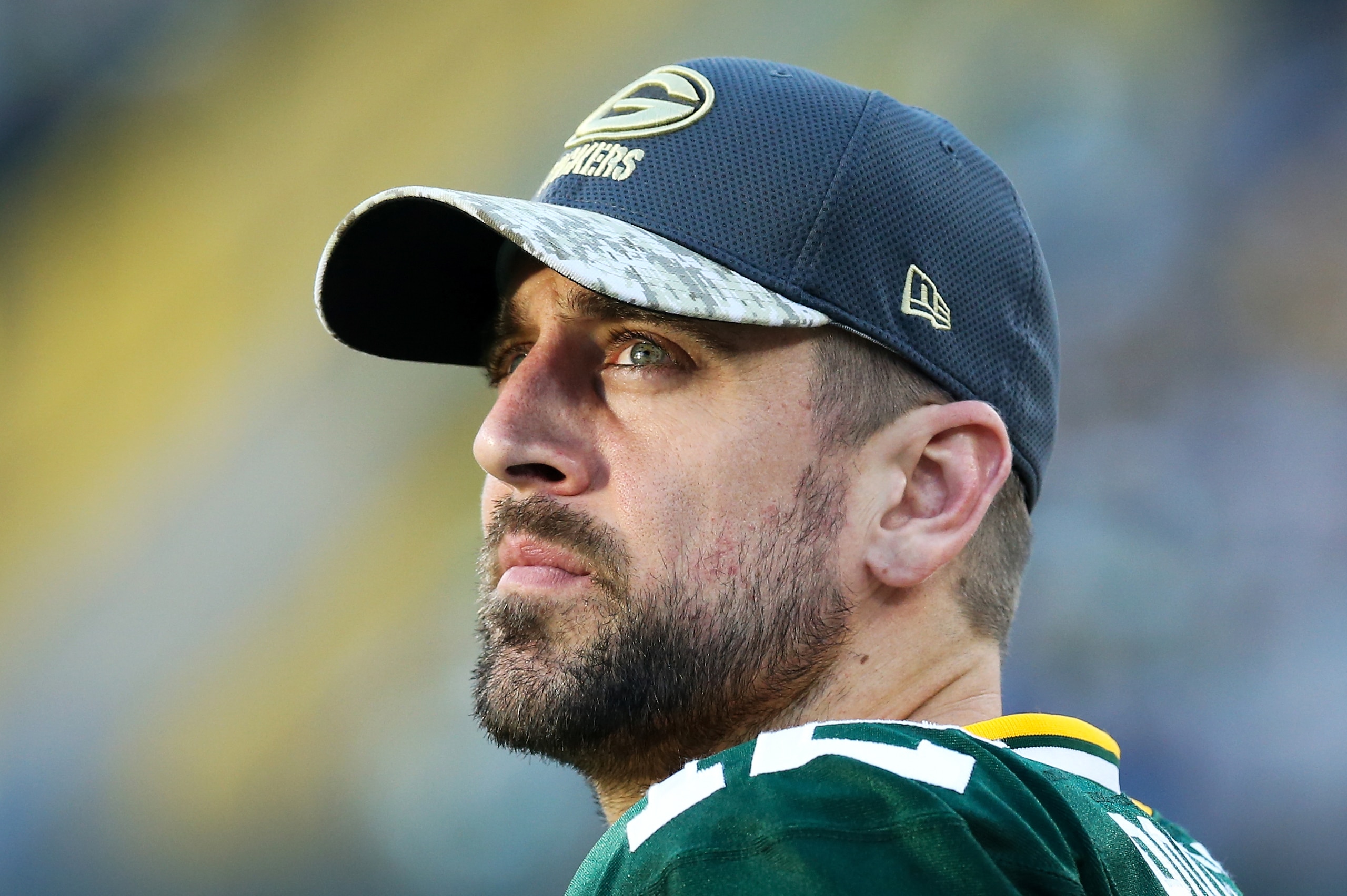 GREEN BAY, WI - NOVEMBER 06: Aaron Rodgers #12 of the Green Bay Packers stands on the field before the game against the Indianapolis Colts at Lambeau Field on November 6, 2016 in Green Bay, Wisconsin. (Photo by Dylan Buell/Getty Images) GREEN BAY, WI - NOVEMBER 06: Aaron Rodgers #12 of the Green Bay Packers stands on the field before the game against the Indianapolis Colts at Lambeau Field on November 6, 2016 in Green Bay, Wisconsin. (Photo by Dylan Buell/Getty Images)