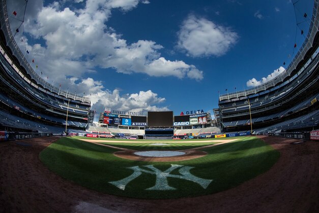 Aug 14, 2016; Bronx, NY, USA; General view of Yankee Stadium after a game against the Tampa Bay Rays. The Tampa Bay Rays won 12-3. Mandatory Credit: Bill Streicher-USA TODAY Sports
