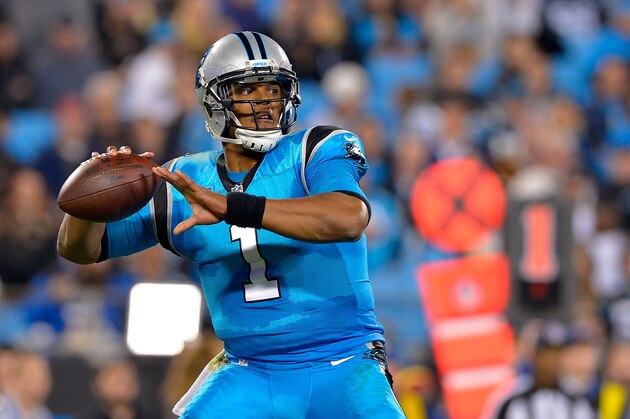 CHARLOTTE, NC - NOVEMBER 17:  Cam Newton #1 of the Carolina Panthers throws a pass against the New Orleans Saints in the third quarter during the game at Bank of America Stadium on November 17, 2016 in Charlotte, North Carolina.  (Photo by Grant Halverson/Getty Images)
