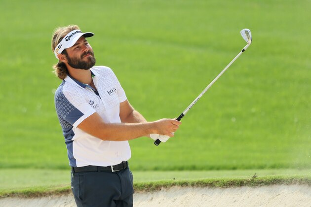 DUBAI, UNITED ARAB EMIRATES - NOVEMBER 19:  Victor Dubuisson of France hits his second shot on the 3rd hole during day three of the DP World Tour Championship at Jumeirah Golf Estates on November 19, 2016 in Dubai, United Arab Emirates.  (Photo by Andrew Redington/Getty Images)
