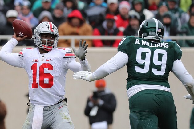 EAST LANSING, MI - NOVEMBER 19: J.T. Barrett