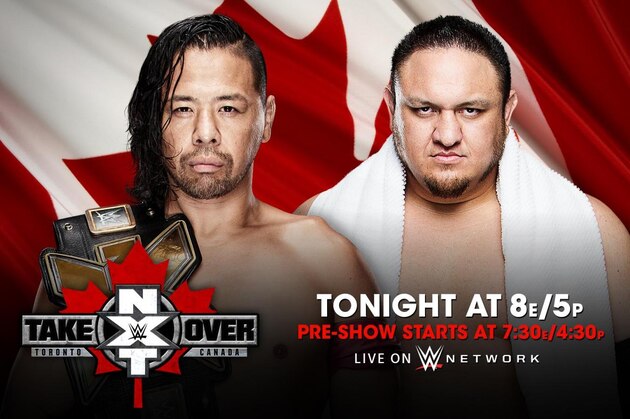 Shinsuke Nakamura will defend the NXT Championship against Samoa Joe.