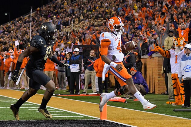 WINSTON SALEM, NC - NOVEMBER 19:  Deshaun Watson