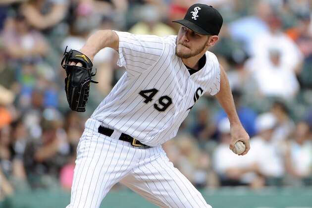 CHICAGO, IL - SEPTEMBER 05: Chris Sale #49 of the Chicago White Sox pitches against the Detroit Tigers during the first inning on September 5, 2016 at U. S. Cellular Field in Chicago, Illinois. (Photo by David Banks/Getty Images)