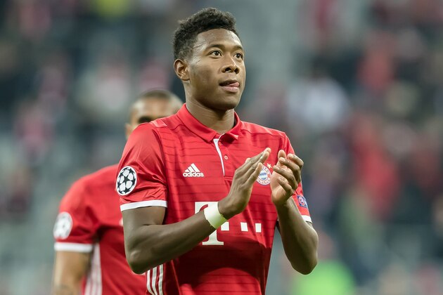 Munich, Germany 19.10.2016, UEFA Champions League - 2016/17 Season, Group D - Matchday 3,  FC Bayern Muenchen - PSV Eindhoven,  David Alaba (FCB)   (Photo by TF-Images/Getty Images)