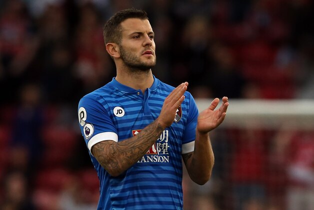 MIDDLESBROUGH, ENGLAND - OCTOBER 29:  Jack Wilshere of AFC Bournemouth during the Premier League match between Middlesbrough and AFC Bournemouth at Riverside Stadium on October 29, 2016 in Middlesbrough, England.  (Photo by Nigel Roddis/Getty Images)