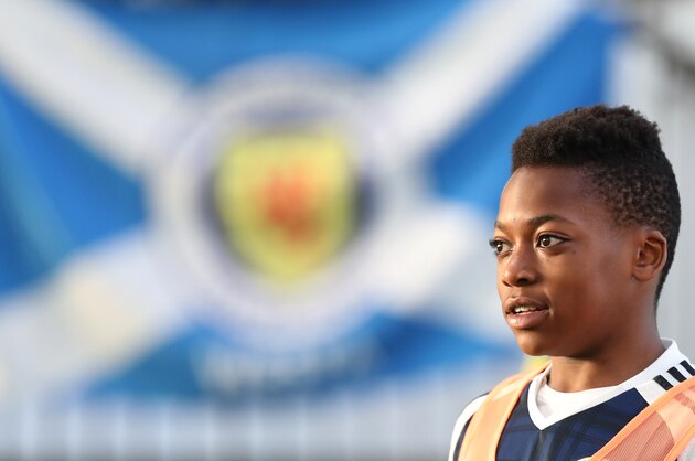 EDINBURGH, SCOTLAND - OCTOBER 30: Karamoko Dembele of Scotland is seen during the Scotland v Northern Ireland match during the U16 Vicrory Shield Tournament at The Oriam at Heriot Watt University on October 30, 2016 in Edinburgh, Scotland. (Photo by Ian MacNicol/Getty Images)
