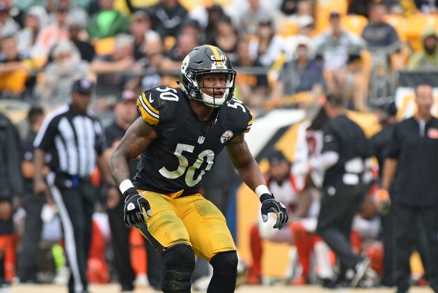 PITTSBURGH, PA - SEPTEMBER 18: Linebacker Ryan Shazier #50 of the Pittsburgh Steelers pursues the play during a game against the Cincinnati Bengals at Heinz Field on September 18, 2016 in Pittsburgh, Pennsylvania. The Steelers defeated the Bengals 24-16.  (Photo by George Gojkovich/Getty Images)
