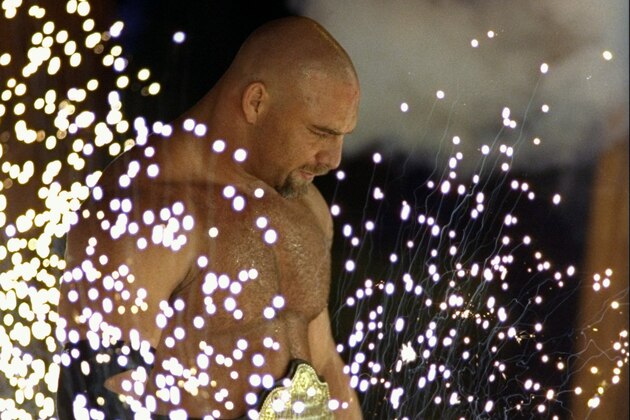 12 Jun 1998:  Bill Goldberg looks on during the WCW Bash at the Beach at the Cox Arena in San Diego, California. Mandatory Credit: Elsa Hasch  /Allsport