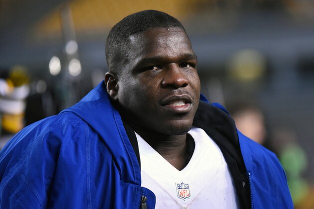 PITTSBURGH, PA - DECEMBER 6:  Running back Frank Gore of the Indianapolis Colts looks on from the field after a game against the Pittsburgh Steelers at Heinz Field on December 6, 2015 in Pittsburgh, Pennsylvania.  The Steelers defeated the Colts 45-10. (Photo by George Gojkovich/Getty Images)