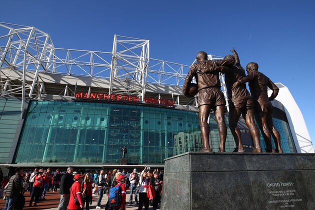 MANCHESTER, ENGLAND - OCTOBER 02: General view outside the stadium during the Premier League match between Manchester United and Stoke City at Old Trafford on October 2, 2016 in Manchester, England.  (Photo by Clive Brunskill/Getty Images)