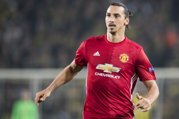 Zlatan Ibrahimovic of Manchester United FCuring the UEFA Europa Leaguegroup A match between Fenerbahce and Manchester United on November 3, 2016 at the Sukru Saracoglu stadium in Istanbul, Turkey(Photo by VI Images via Getty Images)